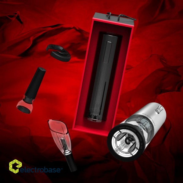 Nemi, Electric wine opener, aerator, vacuum preserver, Silver color image 9