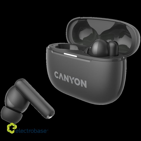 CANYON headset OnGo TWS-10 ANC+ENC Grey paveikslėlis 5