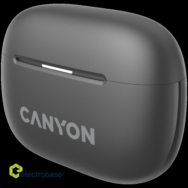 CANYON headset OnGo TWS-10 ANC+ENC Grey paveikslėlis 6
