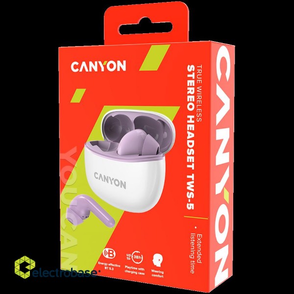 CANYON headset TWS-5 Purple image 5