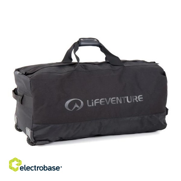 Lifeventure Expedition Wheeled Duffle, 120 Litre Roll-Base, Black