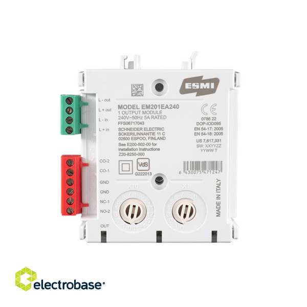 Выходной модуль, 240В, SMBO и DIN, EM201EA-240/FFS06717043, Schneider Electric