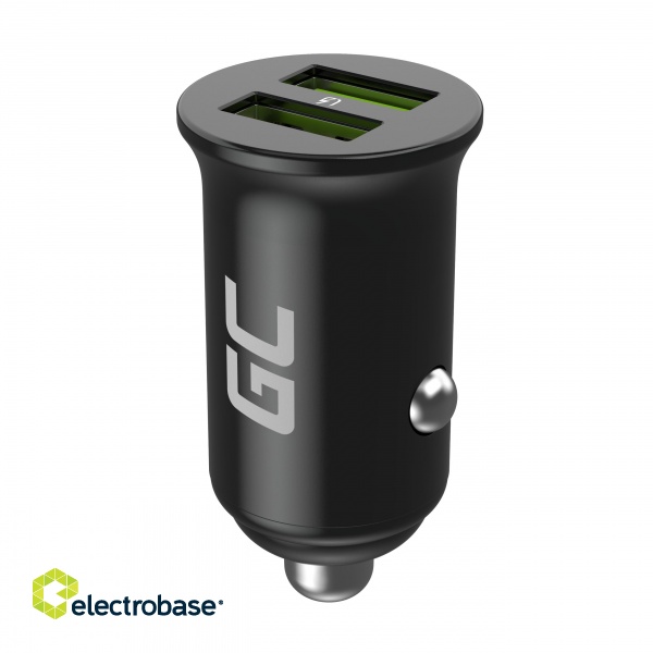 Green Cell Autoladegerät 36W GC PowerRide Nano36 mit 2x USB-A Ultra Charge Schnellladung image 1