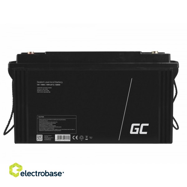 Green Cell AGM VRLA 12V 120Ah maintenance-free battery for camper, photovoltaics, solar panels, boats image 3