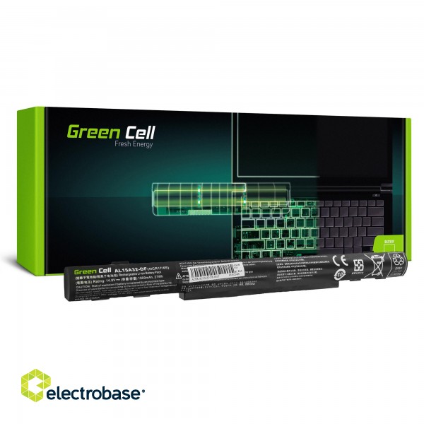 Green Cell Battery AL15A32 for Acer Aspire E5-573 E5-573G E5-573TG E5-722 E5-722G V3-574 V3-574G TravelMate P277 paveikslėlis 1