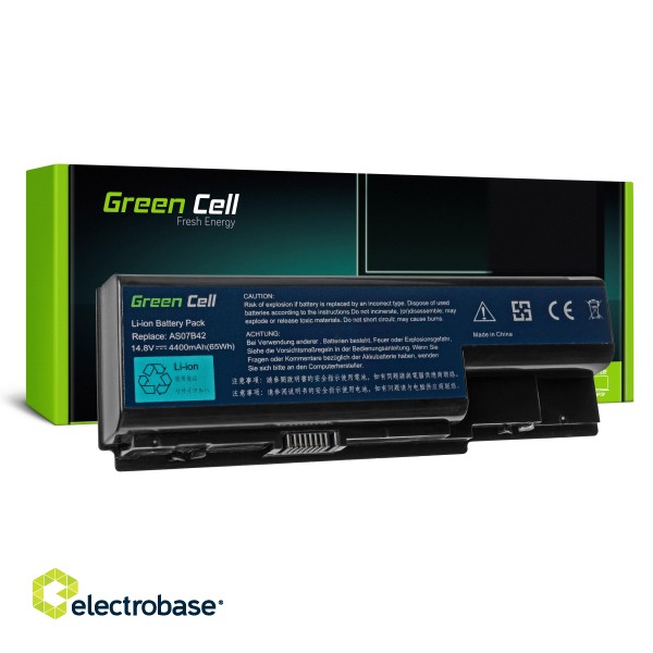 Green Cell Battery AS07B32 AS07B42 AS07B52 AS07B72 14.8V for Acer Aspire 7220G 7520G 7535G 7540G 7720G фото 1