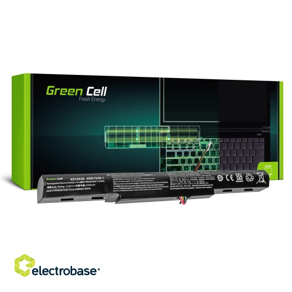 Green Cell Battery AS16A5K for Acer Aspire E15 E5-553 E5-553G E5-575 E5-575G F15 F5-573 F5-573G фото 1
