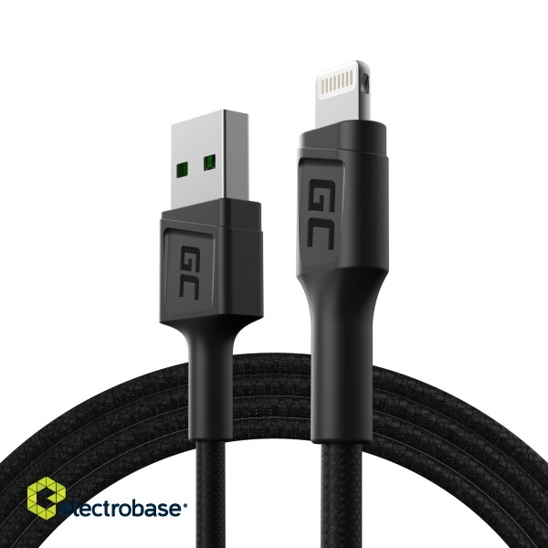 Green Cell Cable GC PowerStream USB-A - Lightning 120cm quick charge Apple 2.4A image 1