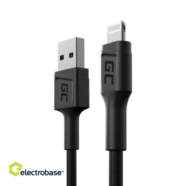 Green Cell Cable GC PowerStream USB-A - Lightning 30cm quick charge Apple 2.4A image 1