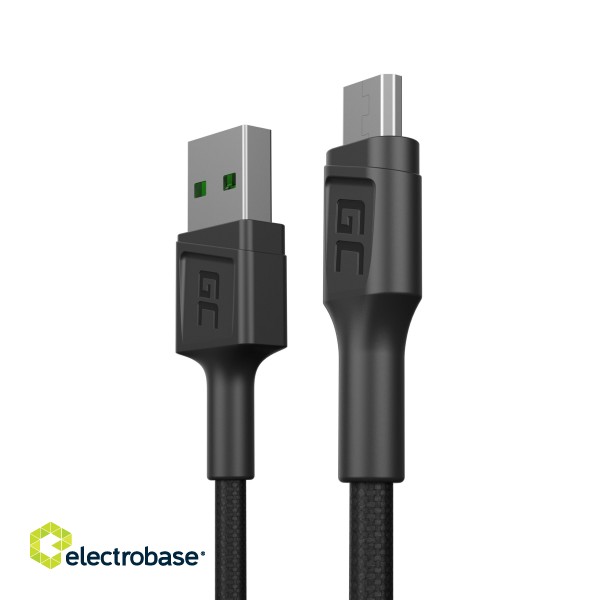 Green Cell Cable GC PowerStream USB-A - Micro USB 30cm quick charge Ultra Charge, QC 3.0 image 1