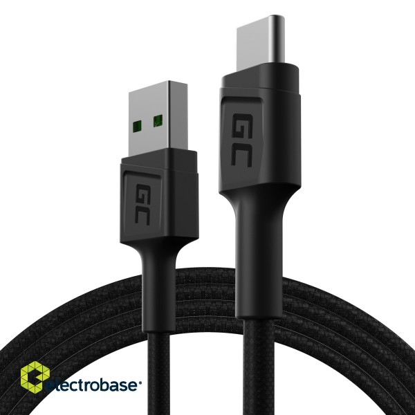 Green Cell Cable GC PowerStream USB-A - USB-C 120cm Ultra Charge, QC 3.0 paveikslėlis 1