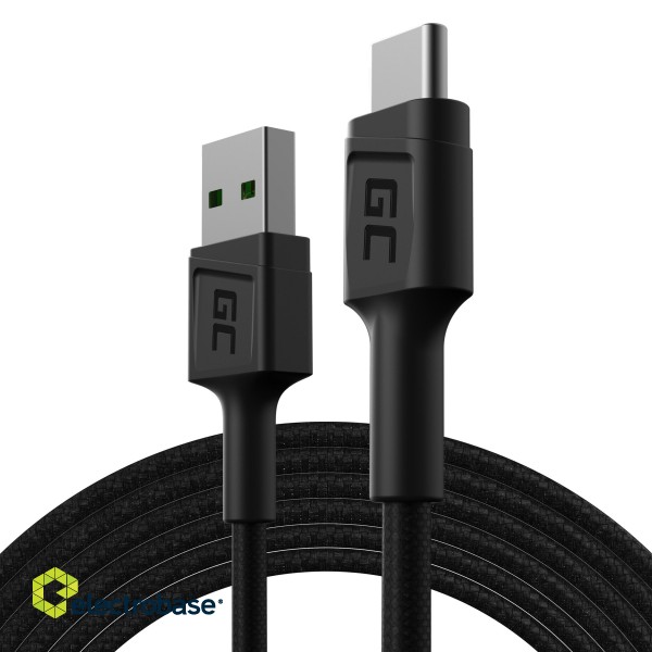 Green Cell Cable GC PowerStream USB-A - USB-C 200cm quick charge Ultra Charge, QC 3.0 фото 1