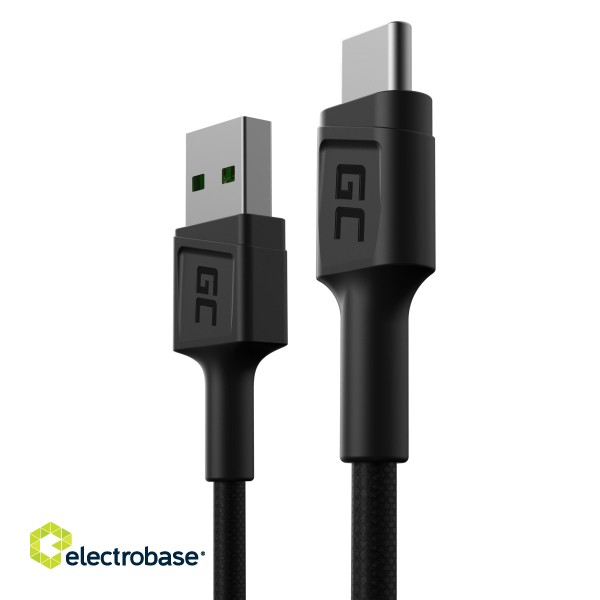 Green Cell Cable GC PowerStream USB-A - USB-C 30cm quick charge Ultra Charge, QC 3.0 paveikslėlis 1