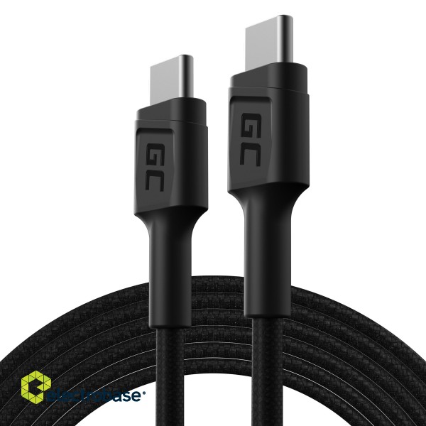Green Cell Cable GC PowerStream USB-C - USB-C 200cm with Power Delivery (60W), 480 Mbps, Ultra Charge, QC 3.0 image 1
