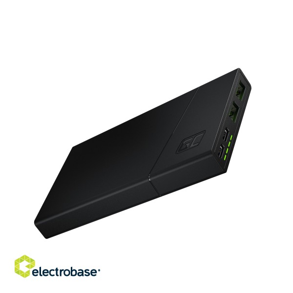 Power Bank Green Cell GC PowerPlay10S 10000mAh with fast charging 2x USB Ultra Charge and 2x USB-C PD 18W фото 1