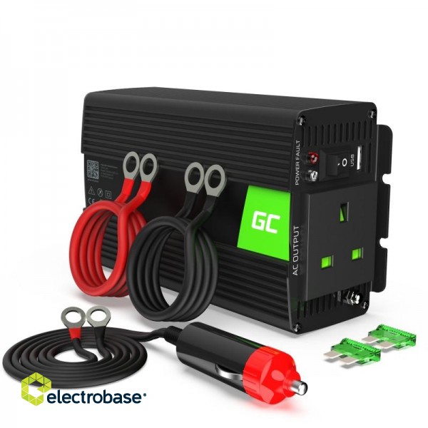 Green Cell Power Inverter 24V to 230V 300W/600W Modified sine wave UK PLUG фото 1