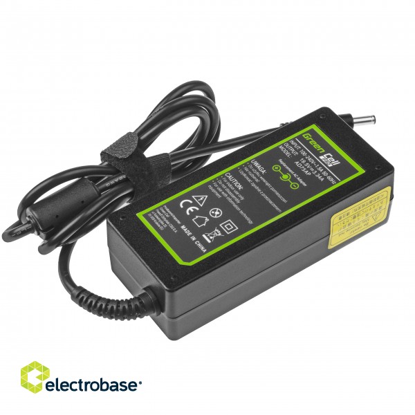 Green Cell PRO Charger / AC Adapter 19.5V 3.34A 65W for Dell Inspiron 15 3543 3558 3559 5552 5558 5559 5568 17 5758 5759 paveikslėlis 2