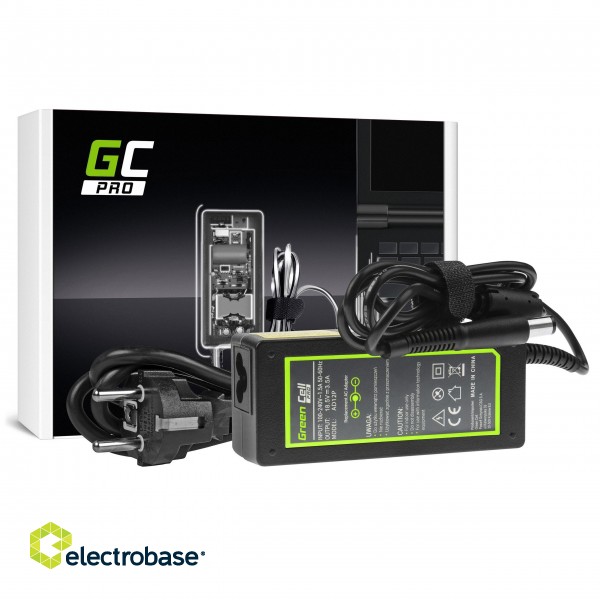 Green Cell PRO Charger / AC Adapter 18.5V 3.5A 65W for HP 250 G1 255 G1 ProBook 450 G2 455 G2 Compaq Presario CQ56 CQ57 CQ58 paveikslėlis 1
