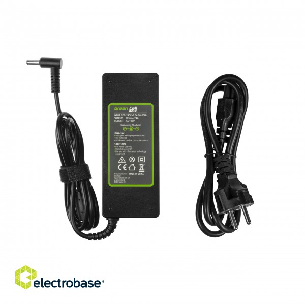 Green Cell PRO Charger / AC Adapter 19V 4.74A 90W for AsusPRO B8430U P2440U P2520L P2540U P4540U P5430U Asus Zenbook UX51VZ paveikslėlis 4
