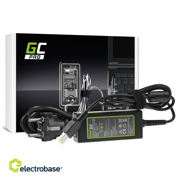 Green Cell PRO Charger / AC Adapter 20V 2.25A 45W for Lenovo G40-30 G50-30 V110-15IAP V130-15IGM Yoga 300-11IBR ThinkPad X240 фото 1