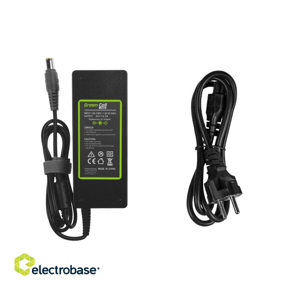 Green Cell PRO Charger / AC Adapter 20V 4.5A 90W for Lenovo B580 B590 ThinkPad T410 T420 T430 T430s T500 T510 T520 T530 X220 image 3