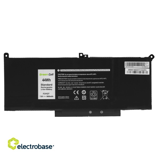 Green Cell Battery F3YGT for Dell Latitude 7280 7290 7380 7390 7480 7490 фото 4