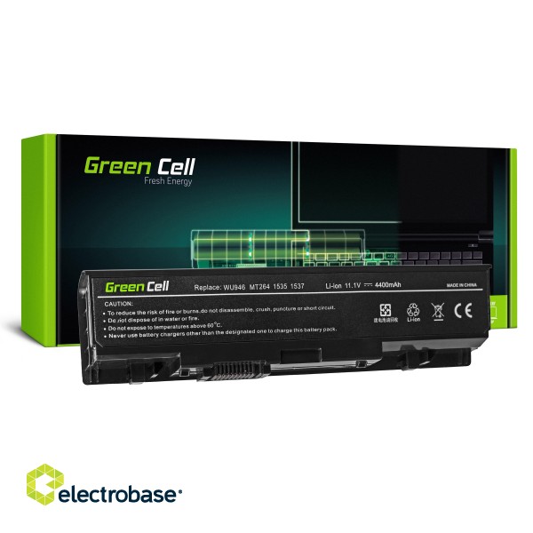 Green Cell Battery WU946 for Dell Studio 1500 1535 1536 1537 1550 1555 1557 1558 PP33L paveikslėlis 1