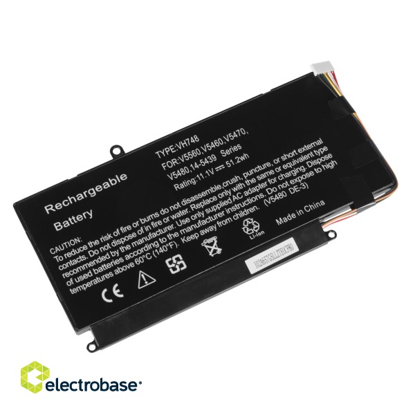 Green Cell Battery VH748 for Dell Vostro 5460 5470 5480 5560, Inspiron 14 5439 фото 2