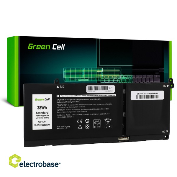 Green Cell Battery G91J0 to Dell Latitude 3320 3330 3520 Inspiron 15 3511 3525 5510 фото 1