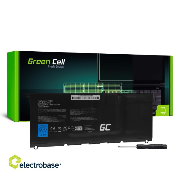 Green Cell Battery PW23Y for Dell XPS 13 9360 фото 1