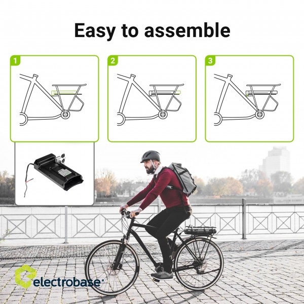 Green Cell Battery 12Ah (432Wh) for Electric Bikes E-Bikes 36V paveikslėlis 4