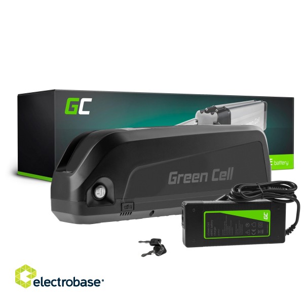 Green Cell E-bike Battery 48V 18Ah 864Wh Down Tube Ebike EC5 for Samebike, SMLRO with Charger paveikslėlis 1