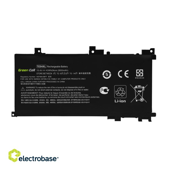 Green Cell Battery TE04XL for HP Omen 15-AX202NW 15-AX205NW 15-AX212NW 15-AX213NW, HP Pavilion 15-BC501NW 15-BC505NW 15-BC507NW фото 5