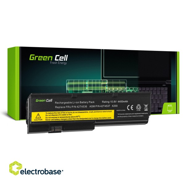 Green Cell Battery 42T4650 for Lenovo ThinkPad X200 X201 X200s X201i фото 1