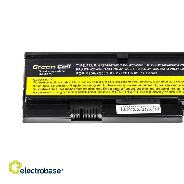 Green Cell Battery 42T4650 for Lenovo ThinkPad X200 X201 X200s X201i фото 4