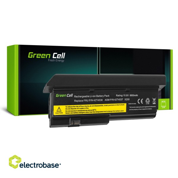 Green Cell Battery 42T4650 for Lenovo ThinkPad X200 X201 X200s X201i фото 1