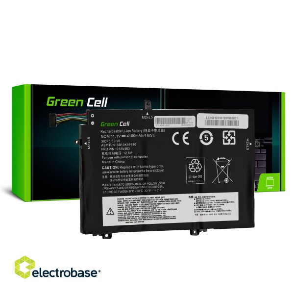 Green Cell Battery L17C3P52 L17L3P52 L17M3P53 L17M3P54 for Lenovo ThinkPad L480 L490 L580 L590 L14 L15 Gen 1 Gen 2 фото 1