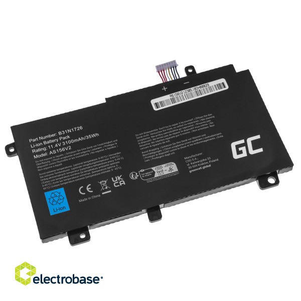 Green Cell Battery B31N1726 for Asus TUF Gaming FX504 FX504G FX505 FX505D FX505G A15 FA506 A17 FA706 paveikslėlis 2