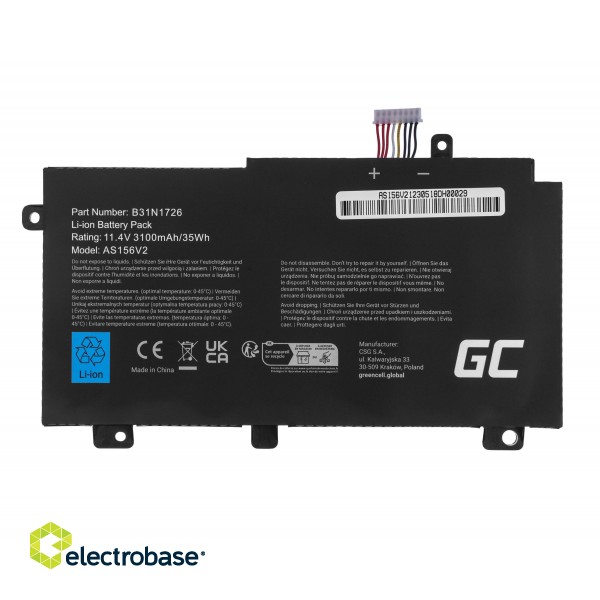 Green Cell Battery B31N1726 for Asus TUF Gaming FX504 FX504G FX505 FX505D FX505G A15 FA506 A17 FA706 image 3