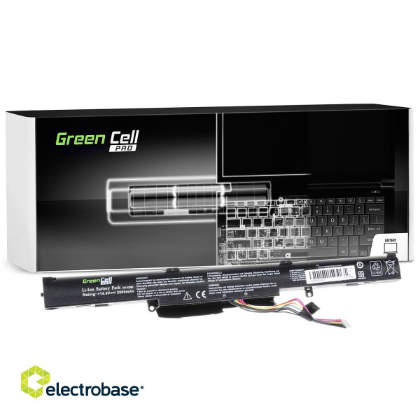 Green Cell Battery PRO A41-X550E for Asus A450 A550 F550 K550 R510 R510D R510DP X450 X550 X550D image 1