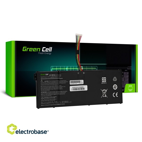 Green Cell AC14B13J AC14B18J Battery for Acer Aspire 3 A315-23 A315-55G ES1-111M ES1-331 ES1-531 ES1-533 ES1-571 фото 1
