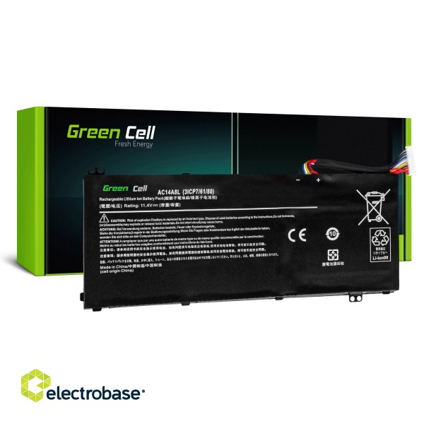 Green Cell Battery AC14A8L AC15B7L for Acer Aspire Nitro V15 VN7-571G VN7-572G VN7-591G VN7-592G i V17 VN7-791G VN7-792G фото 1