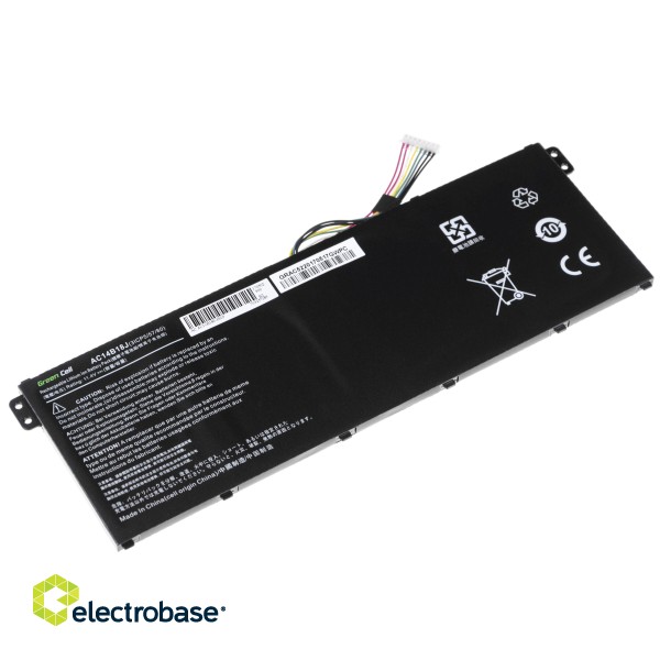 Green Cell Battery AC14B13J AC14B18J for Acer Aspire ES1-111M ES1-331 ES1-531 ES1-533 ES1-571 image 3