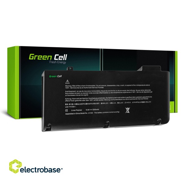 Green Cell Battery A1322 for Apple MacBook Pro 13 A1278 ( Early  2009,  Early  2010, Early 2011, Late 2011,  Early  2012) image 1