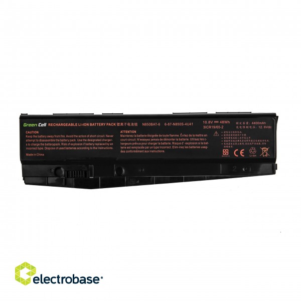 Green Cell Laptop Battery N850BAT-6 for Clevo N850 N855 N857 N870 N871 N875, Hyperbook N85 N85S N87 N87S image 4