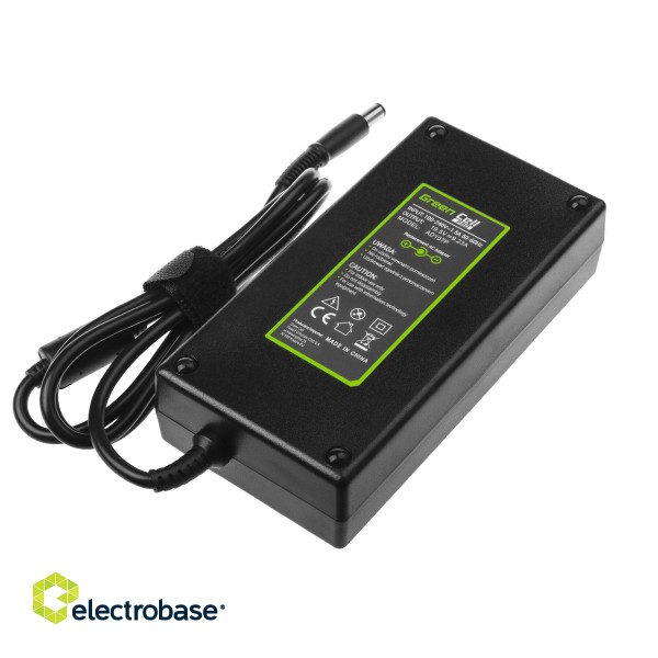 Green Cell PRO Charger / AC Adapter 19.5V 9.23A 180W for Dell Latitude E5510 E7240 E7440 Alienware 13 14 15 M14x M15x R1 R2 R3 paveikslėlis 2