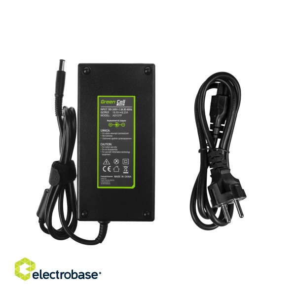 Green Cell PRO Charger / AC Adapter 19.5V 9.23A 180W for Dell Latitude E5510 E7240 E7440 Alienware 13 14 15 M14x M15x R1 R2 R3 paveikslėlis 3