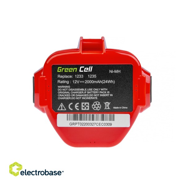 Green Cell Battery (2Ah 12V) 1220 1222 1233 1234 PA12 for Makita 1050D 4000 6227D 6270D 6271D 6313D 6317D 8271D Celma WAK 12 image 4