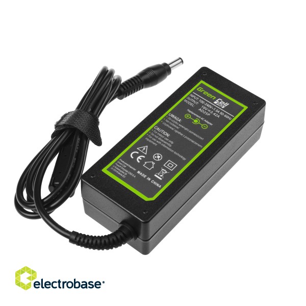 Green Cell PRO Charger / AC Adapter 19V 3.42A 65W for Asus R510C R510L R556L X550C X550L Toshiba Satellite C650 L750 paveikslėlis 2