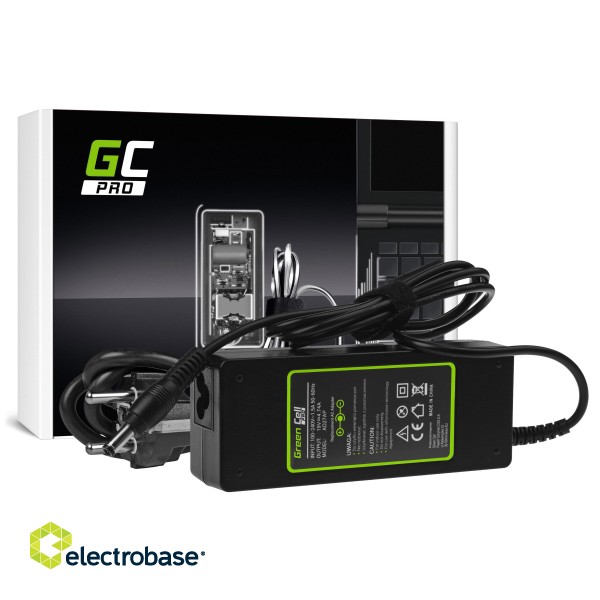Green Cell PRO Charger / AC Adapter 19V 4.74A 90W for Asus A52 K50IJ K52 K52F K52J K53S K53SV X52 X52J X53S X53U X54C X54 X54H paveikslėlis 1